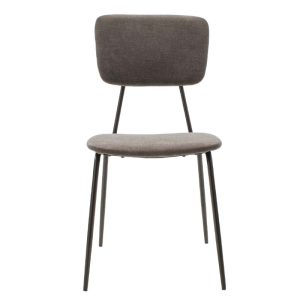 096 000009 4 3 Chair Tania pakoworld dark grey antique fabric-black legIndoor furniture > Chairs