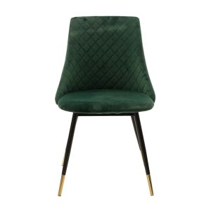 096 000012 4 4 Chair Giselle pakoworld velvet green leg black-goldenIndoor furniture > Chairs