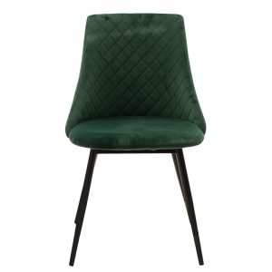 096 000020 3 9 Chair Giselle pakoworld velvet green-leg blackIndoor furniture > Chairs
