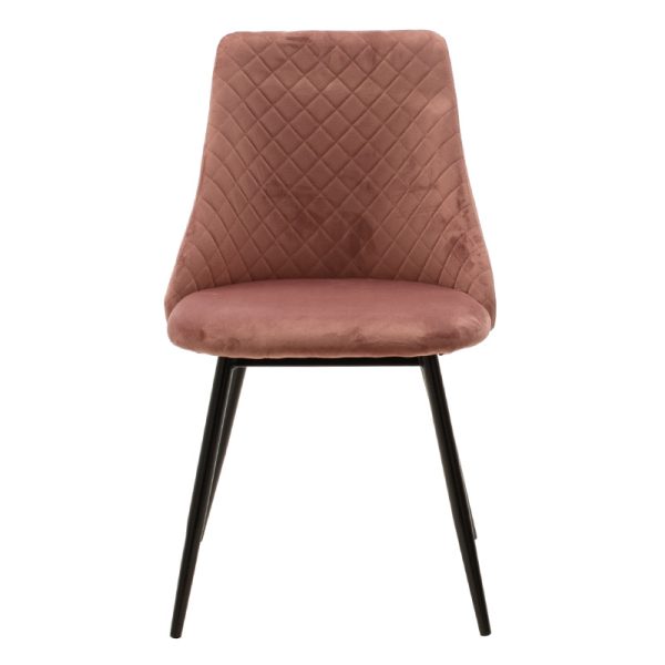 096 000022 3 11 Chair Giselle pakoworld velvet rotten apple-leg blackIndoor furniture > Chairs