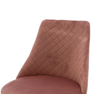 096 000022 4 11 Chair Giselle pakoworld velvet rotten apple-leg blackIndoor furniture > Chairs