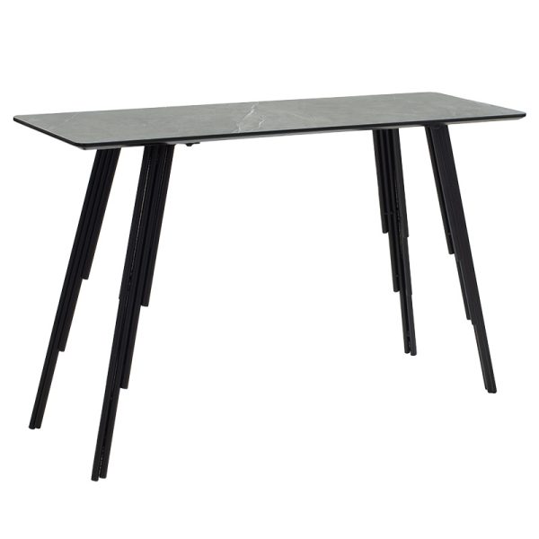 096 000028 4 Console Lifo pakoworld MDF dark grey cement-black 120x40x75εκSPRING OFFERS