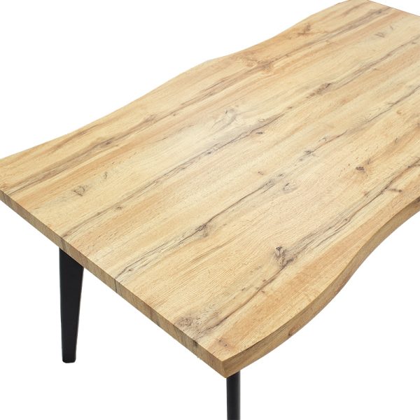 096 000030 2 5 Dining table Velto pakoworld MDF sonoma160x90x76εκIndoor furniture > Dining Tables