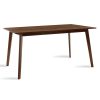 097 000005 7 Dining set Benson - Toto pakoworld 7pcs 150x90x75cm in walnut - beige fabricIndoor furniture > Dinning sets