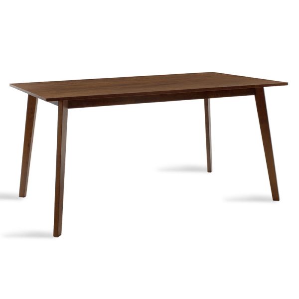 097 000005 7 Dining table Benson pakoworld mdf - venner in walnut color 150x90x75cmIndoor furniture > Dining Tables