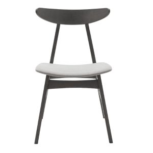 097 000008 3 5 Chair Orlean pakoworld grey fabric-anthracite rubberwood legIndoor furniture > Chairs