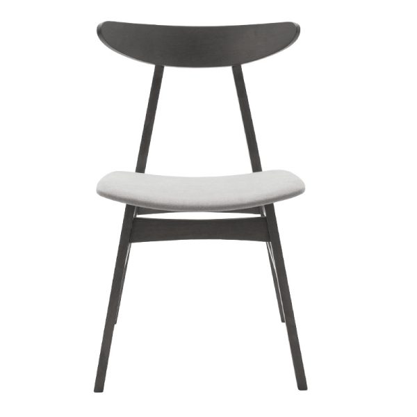 097 000008 3 5 Chair Orlean pakoworld grey fabric-anthracite rubberwood legIndoor furniture > Chairs
