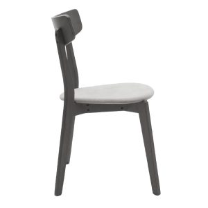 097 000012 2 4 Chair Toto pakoworld grey fabric-rubberwood anthracite legIndoor furniture > Chairs