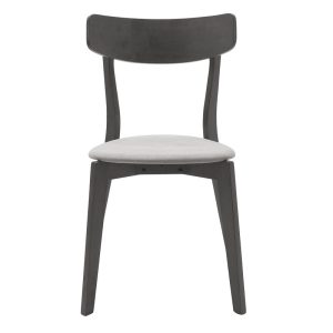 097 000012 3 4 Chair Toto pakoworld grey fabric-rubberwood anthracite legIndoor furniture > Chairs