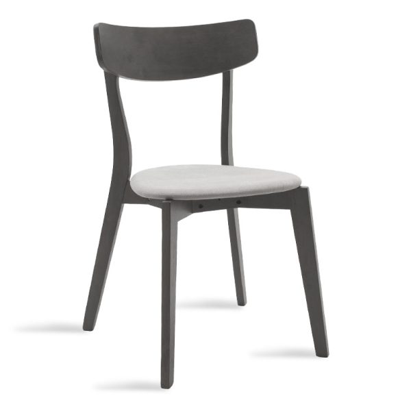 097 000012 7 Chair Toto pakoworld grey fabric-rubberwood anthracite legIndoor furniture > Chairs