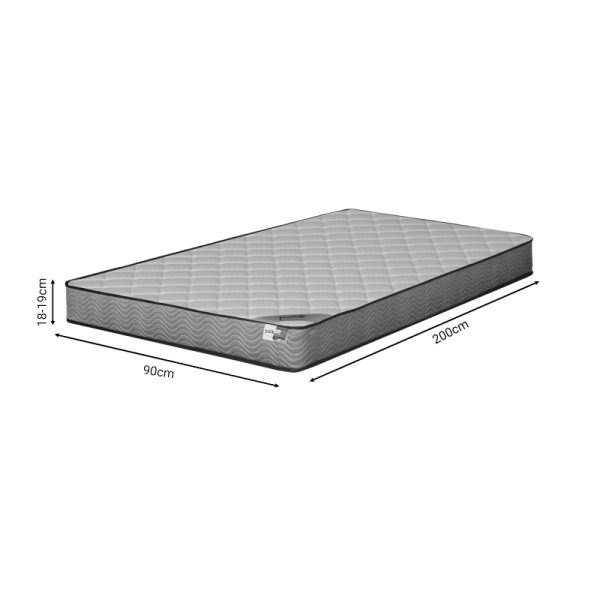 100 000037 3 3 Mattress Frezio pakoworld pocket spring roll pack double sided 18-19cm 90x200cmIndoor furniture > Mattresses & Support