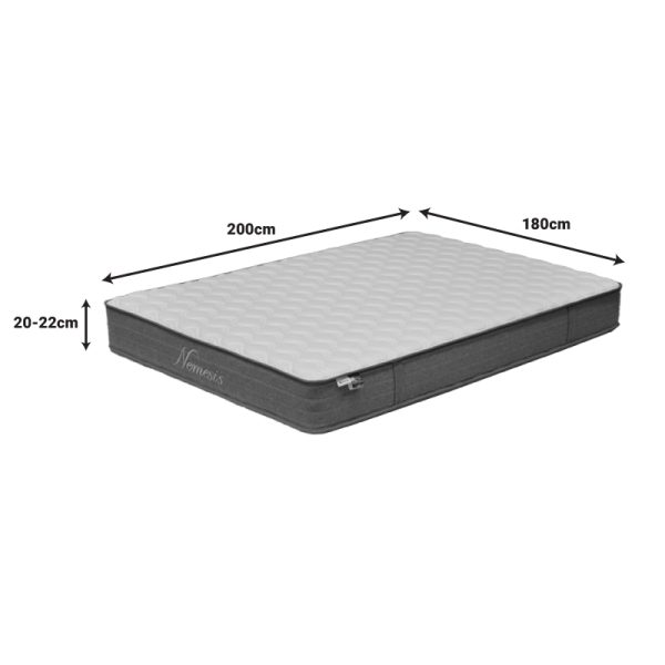 100 000052 2 6 Nemesis pakoworld pocket spring roll pack double-sided mattress 20-22cm 180x200cmIndoor furniture > Mattresses & Support