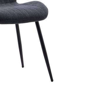101 000085 3 14 Chair Fersity pakoworld dark grey fabric-black metal leg 48x56.5x85.5cmIndoor furniture > Chairs