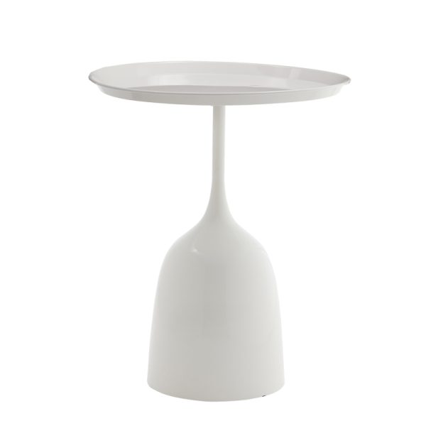 101 000100 6 Coffee table Agrile Inart white metal D50x60cmIndoor furniture > Tables auxiliary