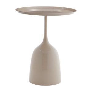 101 000102 11 Coffee table Agrile Inart cream metal D50x60cmIndoor furniture > Tables auxiliary