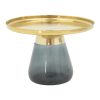 101 000106 4 Coffee table Kunlo Inart black metal-black glass D60x42cmIndoor furniture > Tables auxiliary