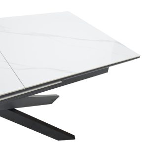 101 000107 4 3 Table Ragemi pakoworld grey mdf-black metal 160-200x90x75cmSPRING OFFERS
