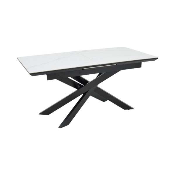 101 000107 6 Table Ragemi pakoworld grey mdf-black metal 160-200x90x75cmSPRING OFFERS