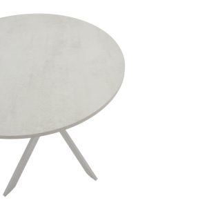 101 000115 2 2 Table Dammero pakoworld grey mdf and grey metal leg D100x75cmIndoor furniture > Dining Tables