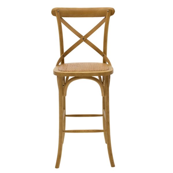 102 000005 3 3 Bar stool Reid pakoworld wood sonoma- brown rattanEASTER OFFERS