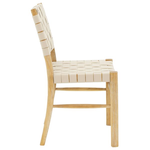 102 000007 3 2 Brane pakoworld chair wood sonoma antique-seat pu whiteSPRING OFFERS