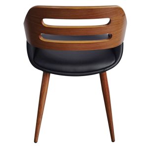 106 000018 3 Armchair Valeria pakoworld PU black-leg walnutIndoor furniture > Armchairs