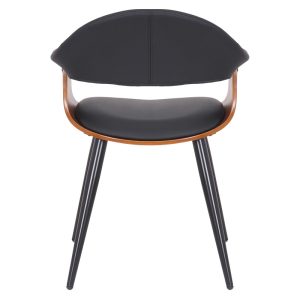 106 000019 3 Armchair Austen pakoworld PU black-leg walnutIndoor furniture > Armchairs