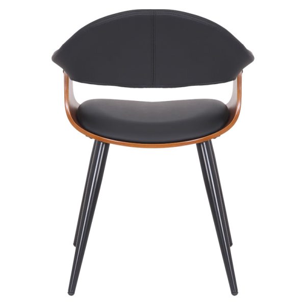 106 000019 3 Armchair Austen pakoworld PU black-leg walnutIndoor furniture > Armchairs