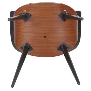 106 000019 4 Armchair Austen pakoworld PU black-leg walnutIndoor furniture > Armchairs