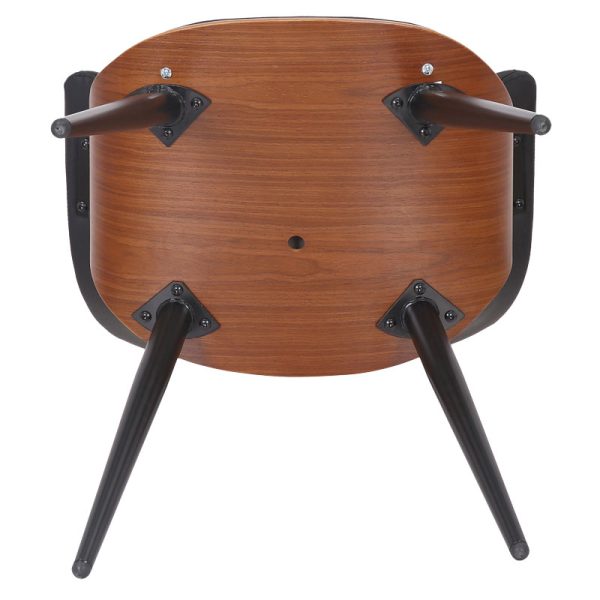 106 000019 4 Armchair Austen pakoworld PU black-leg walnutIndoor furniture > Armchairs