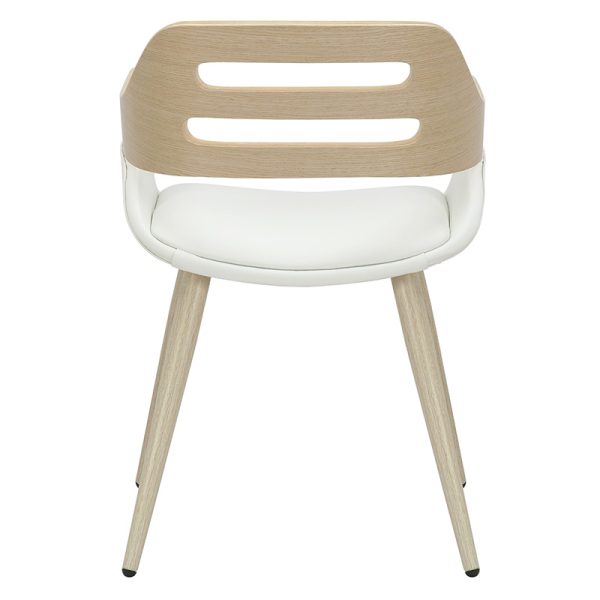 106 000030 2 Armchair Valeria pakoworld PU white-leg naturalIndoor furniture > Armchairs