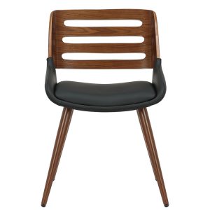 106 000035 3 9 Chair Brody pakoworld black pu- walnut legIndoor furniture > Chairs