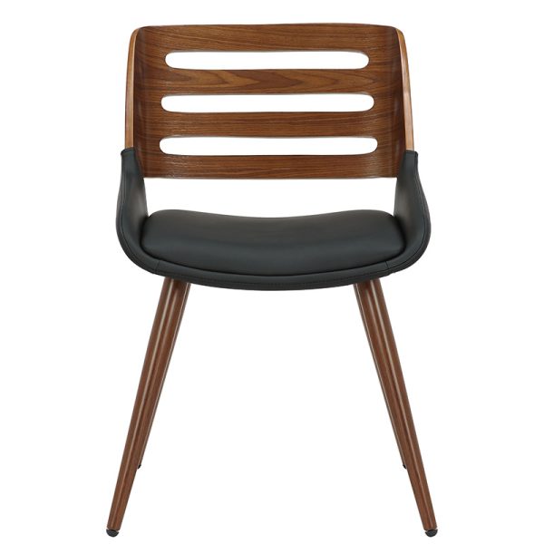 106 000035 3 9 Chair Brody pakoworld black pu- walnut legIndoor furniture > Chairs
