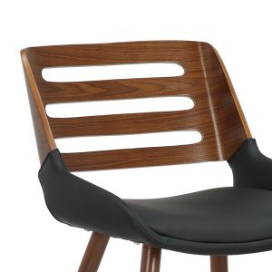 106 000035 4 9 Chair Brody pakoworld black pu- walnut legIndoor furniture > Chairs