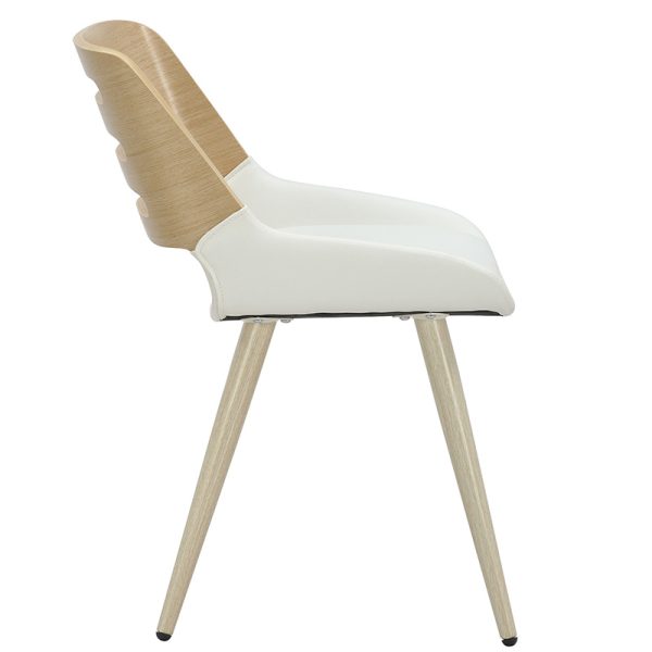 106 000036 2 4 Chair Brody pakoworld white pu- natural legHOT DEALS