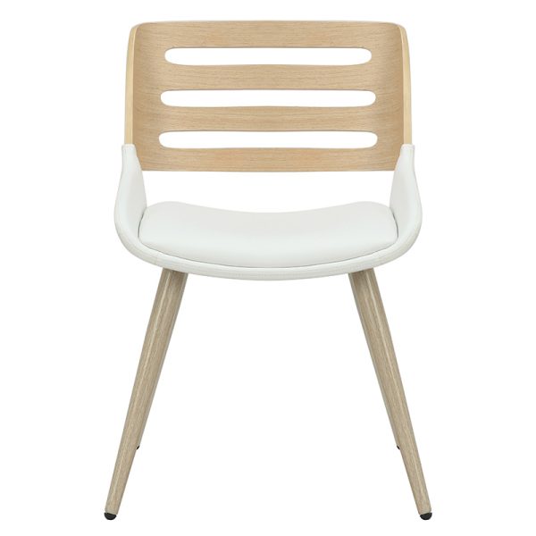 106 000036 3 4 Chair Brody pakoworld white pu- natural legHOT DEALS