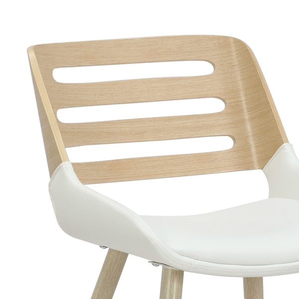 106 000036 4 4 Chair Brody pakoworld white pu- natural legHOT DEALS