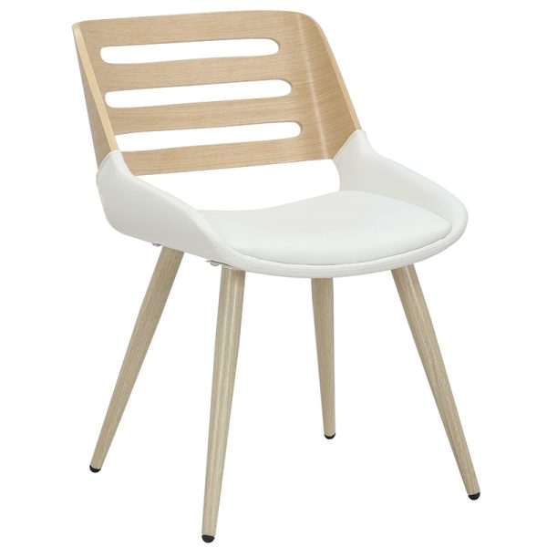 106 000036 7 Chair Brody pakoworld white pu- natural legHOT DEALS