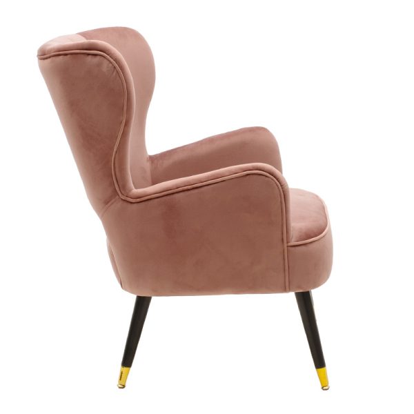 110 000024 2 2 Armchair Lark pakoworld in rotten apple velvet 65x74x90cmSPRING OFFERS