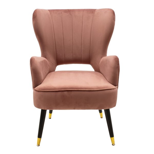 110 000024 3 2 Armchair Lark pakoworld in rotten apple velvet 65x74x90cmSPRING OFFERS