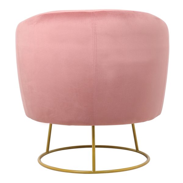 110 000055 3 3 Armchair Rony pakoworld velvet rotten apple-golden metal leg 78x75x82cmHOT DEALS