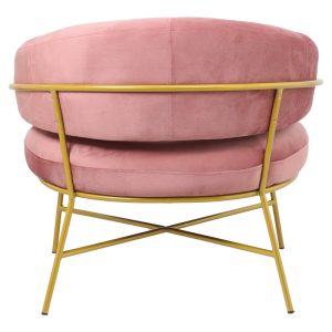 110 000059 3 2 Armchair Malu pakoworld velvet rotten apple-golden metal leg 84x79x76cmSPRING OFFERS
