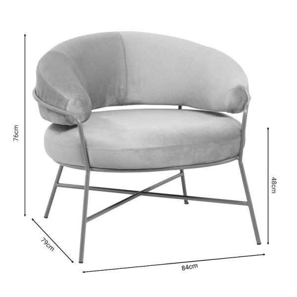 110 000059 4 2 Armchair Malu pakoworld velvet rotten apple-golden metal leg 84x79x76cmSPRING OFFERS
