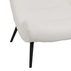 110 000079 2 4 Silla pakoworld boucle fabric armchair in white color 97x80x100cmIndoor furniture > Living room armchairs