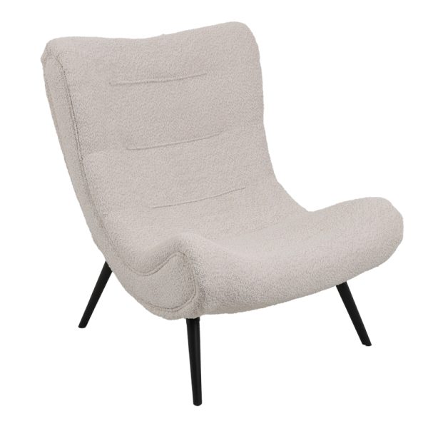 110 000081 12 Silla pakoworld boucle fabric armchair in beige color 97x80x100cmIndoor furniture > Living room armchairs