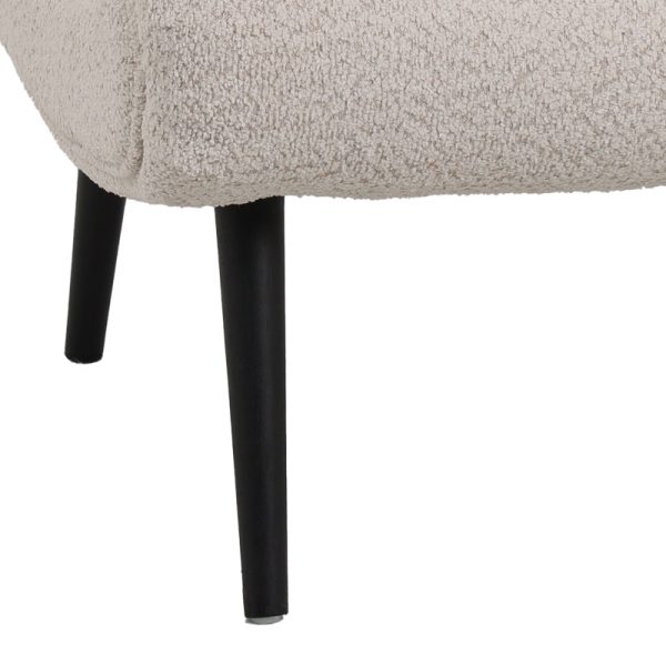 110 000084 2 3 Silla pakoworld stool - footstool boucle fabric in beige color 68x58x40cmIndoor furniture > Stools