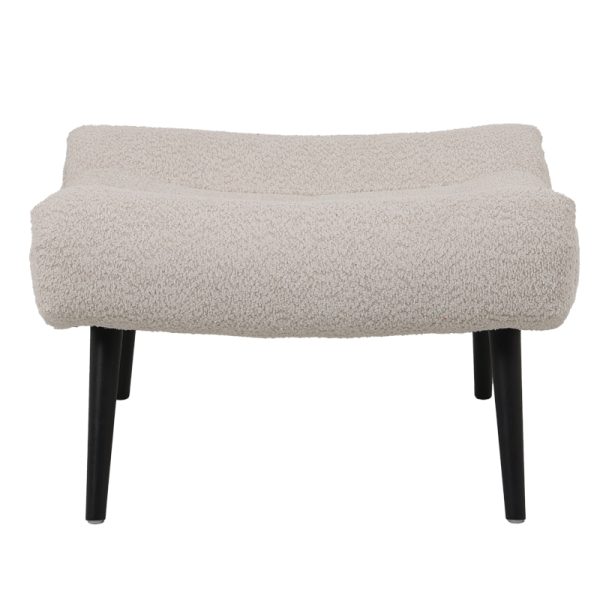 110 000084 3 3 Silla pakoworld stool - footstool boucle fabric in beige color 68x58x40cmIndoor furniture > Stools