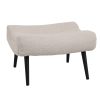 110 000084 6 Stool Gagga Inart velvet in beige shade 110x40x45cmIndoor furniture > Stools