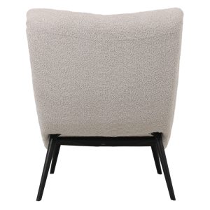 110 000097 3 3 Silla pakoworld boucle fabric armchair with footstool in beige color 97x80x100cmIndoor furniture > Living room armchairs
