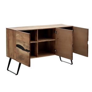 113 000021 2 4 Cabinet Imena pakoworld solid wood 4cm natural-black 148x43.5x86cmBOHO CHIC > Other Furnishings